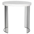 thumbnail image 2 of SAFAVIEH Kelly Mid-Century Solid Lacquer Side Table, White, 2 of 8