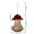 thumbnail image 3 of Zedker Resin Red Bird Feeder Hummingbird Feeder Feeder Garden Hanging Clearance, 3 of 6