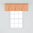 thumbnail image 2 of Ambesonne Fruit Valance Pack of 2, Juicy Circle Orange Slices, 54"X18", Seafoam Pale Vermilion, 2 of 4