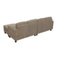 thumbnail image 5 of Hommoo Corduroy U shape Modular 4-Seat Sectional Sofa with Movable Ottoman, Living Room Furniture Set for Home, Camel, 5 of 9
