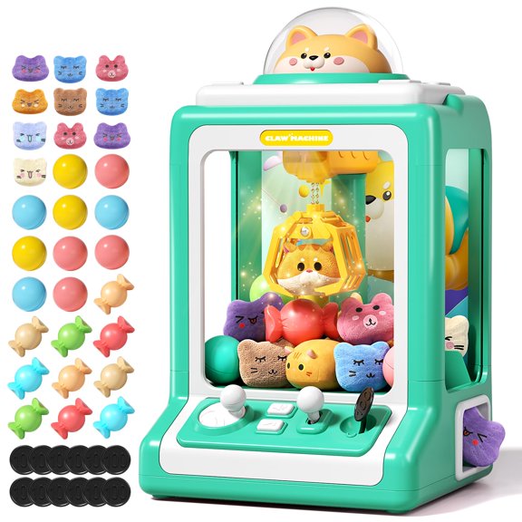 Mini máquina expendedora Claw Machine Jovow con monedas de juego y música para niños