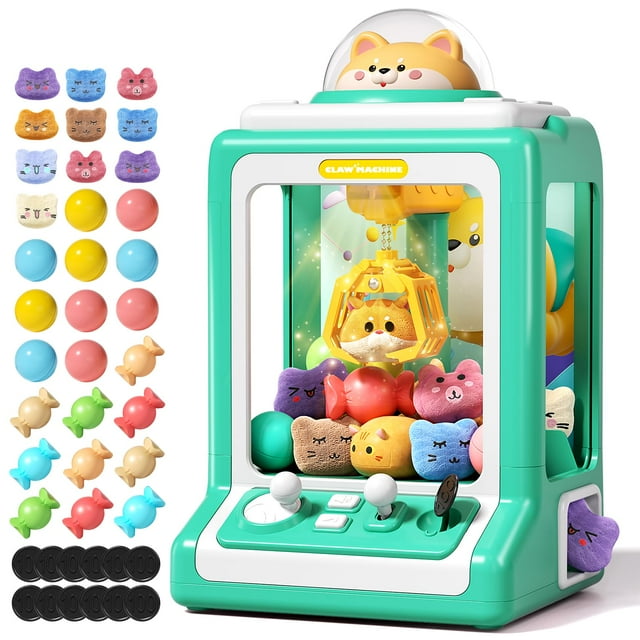Mini máquina expendedora Claw Machine Jovow con monedas de juego y música para niños