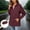 Wine, variant on Women's Waterproof Rain Jacket with Hood Lightweight Windproof Raincoat Long Sleeve Zipper Pockets Packable Outdoor Hiking Jacket
