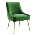 thumbnail image 1 of TOV Furniture Chaise d'Appoint Beatrix 19" Transitionnelle en Velours Vert, 1 of 7
