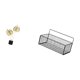 thumbnail image 5 of Cesta de almacenamiento colgante de hierro con forma de hoja, organizador de alambre, cesta de madera decorativa, ideal para sala de estar, dormitorio, 5 of 8