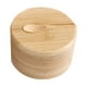 thumbnail image 2 of Tarro de Madera para Condimentos con Cuchara | Organizador de Especias para Cocina | Madera Ecológica | Tamaño Compacto de 8,9 Cm | Contenedor Apilable Multicompartimento para Hierbas, Sal y Pimienta, 2 of 6