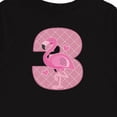 thumbnail image 4 of Inktastic 3rd Birthday Flamingo 3 Year Old Girl Girls Long Sleeve Toddler T-Shirt, 4 of 5