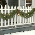 thumbnail image 4 of LEWEEN 6 FT Christmas Norfolk Pine Garland -1PCS, Artificial Pine Needles Garlands Faux Greenery Fake Garland for Holiday Fireplace,Table,Window,Stairs,Mante,Indoor Outdoor Decor, 4 of 10