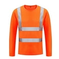 thumbnail image 1 of WEAIXIMIUNG 5Xl Tall T Shirts For Men Men High Vis Reflective T Shirt Long Sleeve Mesh Shirts Work Shirt, 1 of 3