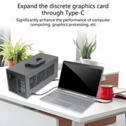 Metal Thunderbolt Compatible External GPU Dock PCIe Graphics Card Adapter 40Gbps PD Charging For Gaming Video Editing Laptops