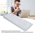 thumbnail image 3 of Slim BT Keyboard,Ergonomic  Gaming Keyboard with Shock Absorbing & Non Slip Pad, Bilingual PC Keyboard, Scissor Switch for Office, 3 of 7