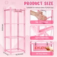 thumbnail image 4 of Organizador de almacenamiento de juguetes Woodure con forma de animal de peluche Zoo Pink 40+, 4 of 6