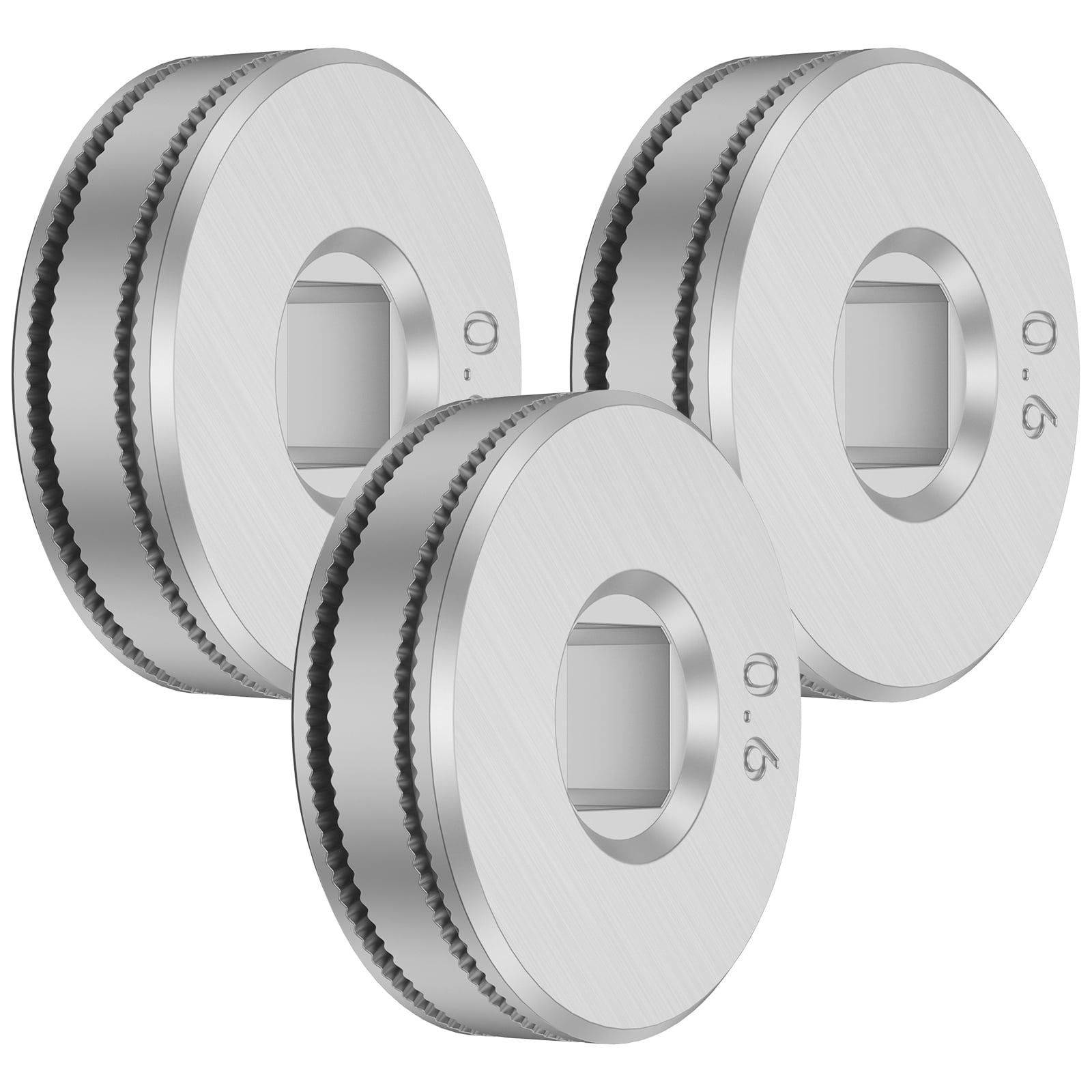 NKTIER 3Pcs Wire Feed Drive Roller 0.6/0.8 0.8/1.0 Stainless Steel Wire