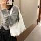 thumbnail image 5 of Bolso de Mano WDOplteas para Mujer Hombro Compras Gran Capacidad PU Blanco, 5 of 9