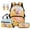 Sunflower Bee Axolotl, variant on Jeiento 4 Piece 17 Inch Kids Backpack and Lunch Box Set, Cute Highland Cow School Backpack Set with Adjustable Padded Straps for Elementary Girls School Travel