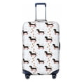 thumbnail image 2 of Goofa Dachshund Dog Pattern Luggage Covers For Suitcase,Suitcase Cover Protector Fit 18-32 Inch Luggage-Small, 2 of 9