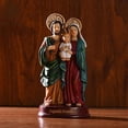 thumbnail image 7 of Holy Family Statue Resin Colorful Nativity Ornament Unique Religous Figurine for Catholic Collections, 7 of 7