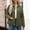 *Green, variant on Women's Quilted Coat,Lapel Zip Up Jacket With Pockets,Long Sleeve Loose Fit Jacket White,Womens Plus S