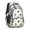 Geometric Diamond White, variant on Geometric Circle White Pattern Cute School Backpack Bag with Padded Back and Adjustable Shoulder Straps 16.9 X 12.6 X 5.9 Inches