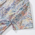 thumbnail image 5 of YIUME Women's Hawaiian Shirt Tropical Palm Tree Print Cotton Button-down Short Sleeve, 5 of 9