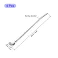 thumbnail image 2 of Unique Bargains 4Pack 8.6' Stainless Steel Spoon Straws Reusable Twist Handle Spoon, Silver, 2 of 5