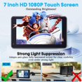 thumbnail image 4 of Carplay for Apple Portable Car Screen: Easy Setup 7 Inch Android Auto - Wireless Car Play Touchscreen with GPS Navigation,Bluetooth, FM,Mirror Link,Siri, 4 of 8
