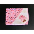 thumbnail image 2 of Pekks Hooded Baby Bath Towel for Newborns Infants & Toddlers - Pink Printed, 2 of 5