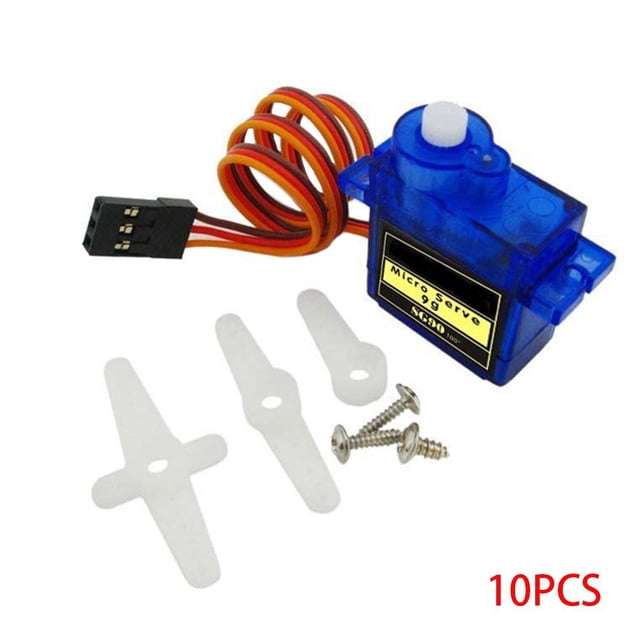 9g 25cm SG90 Micro Servo Motor 9G RC Robot Helicóptero Avión Controles de barco 2/4/6/10 Piezas Yuarrent MK1462-01