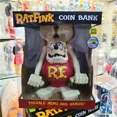 thumbnail image 1 of Rat Fink Legendary Piggy Bank, Money Storage Box, 30cm Anime Figure Motorcycle Culture, Individual Decorations, Coll Doll Models, 1 of 4