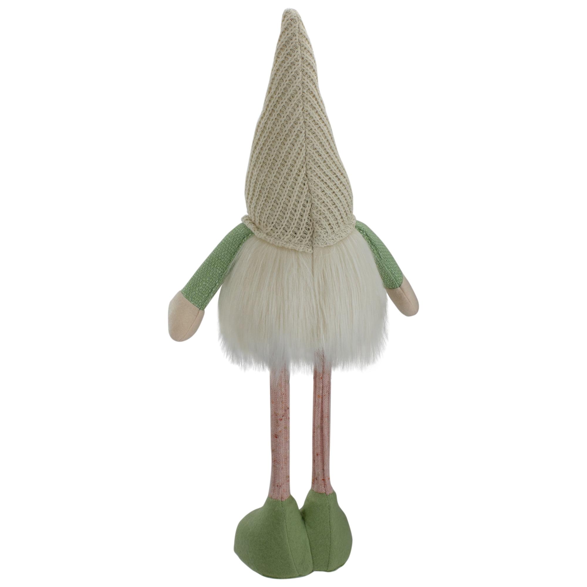 Northlight Lighted Spring Gnome Figure with Knitted Floral Hat - 22"
