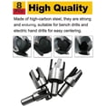 thumbnail image 3 of 8pcs Wood Plug Cutter Drill Bit Set Straight and Tapered Taper Cutting Tool Cork Drill Bit Knife 6mm 10mm 13mm 16mm, 3 of 9