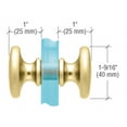 thumbnail image 5 of CRL SDK100BN Brushed Nickel Traditional Style Back-to-Back Shower Door Knobs, 5 of 5