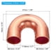 thumbnail image 2 of Accesorio de tubería de cobre en ángulo, conexión de soldadura de 3/8 pulgadas para plomería de aire acondicionado HVAC, 2 of 6