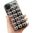 thumbnail image 6 of Compatible with iPhone Case,Cute Electro Plated 3D Heart Glossy Full Body Protection Soft Shockproof Cover Phone Case (Rose Gold,iPhone 11 Pro Max), 6 of 6
