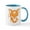 White/Blue Inside, variant on CafePress - The Happy Fox Mugs - 11 oz Ceramic Mug - Novelty Coffee Tea Cup