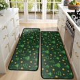 thumbnail image 4 of Kitchen Rugs Sets Of 2,Dark Green Christmas Tree and Star Pattern Anti Fatigue Kitchen Mat Rugs Non Slip Washable,Decorative Kitchen Floor Mats for Kitchen,Sink,Laundry,17"x47"+17"x47", 4 of 5