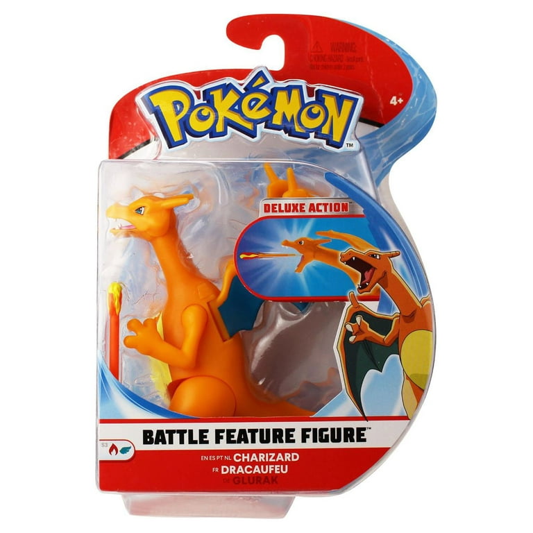 Pokémon - Figurine interactive Deluxe Dracaufeu 15 cm - Figurines
