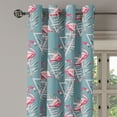 thumbnail image 3 of Ambesonne Grommet Curtain, , 50"x60", Cadet Blue and Pink, 3 of 5