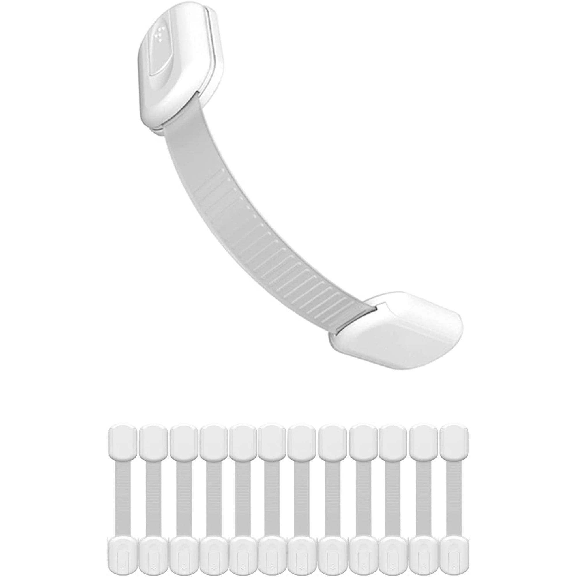 Eco-Baby Safety Cabinet Proofing for Babies - 3M Adhesive Baby Proofing Straps, (12 Pack)