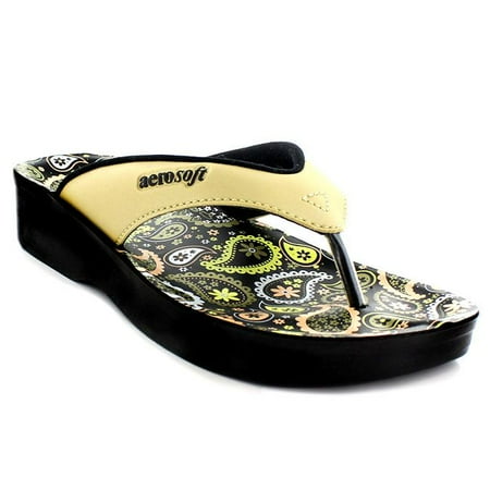 

Aerosoft Nora Comfy Thong Strap Printed Footbed Sandals for Girls