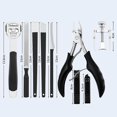 thumbnail image 4 of Manicure Set Stainless Steel Nail Clipper Set Pedicure Set Fingernails Toenails Clippers Sharp Nail Cutter Hair Grooming Kit Travel Case, 4 of 4