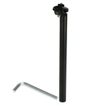 Unique Bargains 1 Set Universal Bike Seat Posts Extra Long Adjustable Angle 30.4x400mm Bike Saddle Post Seat Tube Black Aluminum Alloy