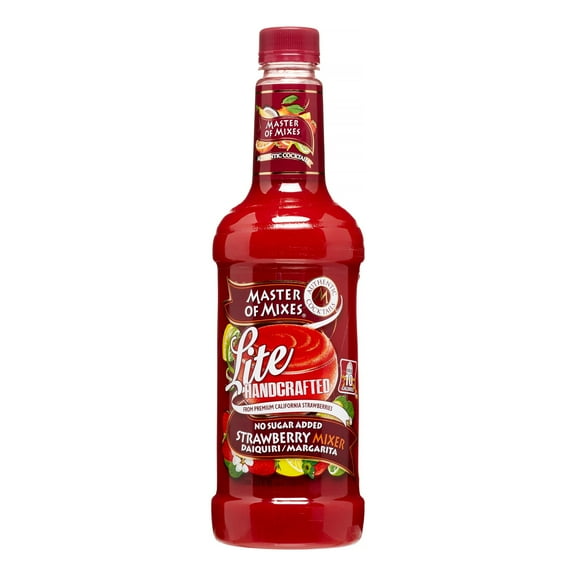 Master of Mixes Strawberry Daiquiri Margarita Mix, Lite, 1 Lt