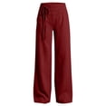 thumbnail image 6 of UJNDER Girls Stylish High Waisted Casual with Elastic Waist and Drawstring for Comfort Girls Pants,Red,12-13 Years, 6 of 6