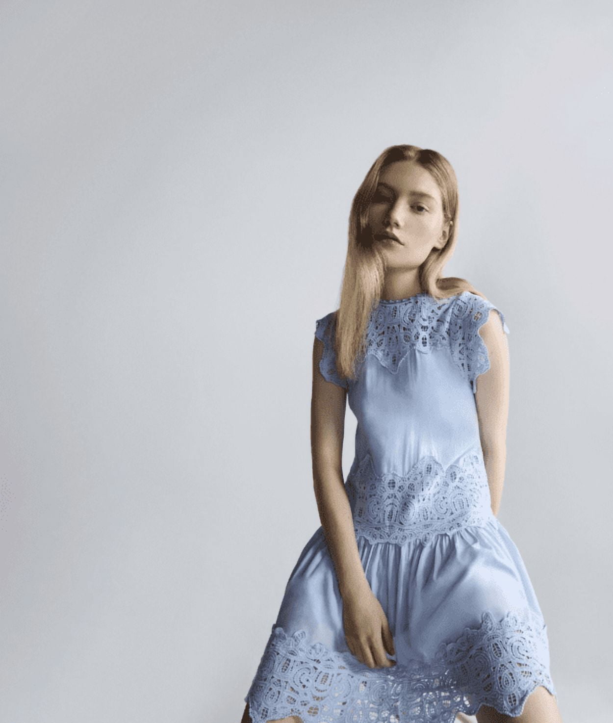 denim mini dresses for womens Free People Atlas Denim Mini Dress main image 1
