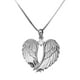thumbnail image 1 of Collar de alas de ángel, gargantilla de clavícula, joyería de plata para el cuello, colgante de corazón para el cuello, 1 of 5