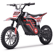 HOVERHEART Mini Motorized Dirt Bikes 500W, 15 MPH Top Speed, Dual Suspension(Red)