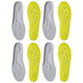 thumbnail image 1 of Plantillas deportivas de látex de alta elasticidad, almohadillas suaves para zapatos, plantillas ortopédicas con soporte para arco, plantilla desodorante transpirable, 1 par/2 pares/4 pares, 1 of 5