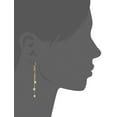 thumbnail image 3 of Au Naturale 14k Yellow Gold Star Tassel Drop Earrings (1.61 inches long), 3 of 6