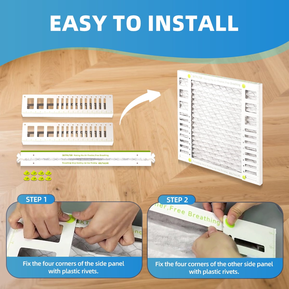 20X20X1 Air Filter AC Furnace MERV 13 Comparable with HVAC Air Conditioner cabin Vent Fan Actual Size 19.55 x 19.55 x 0.75 Ajustable minimum size 9.49 x 19.49 x 0.75 6 Packs